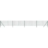 vidaXL Draadgaashek 1x10 m gegalvaniseerd staal groen
