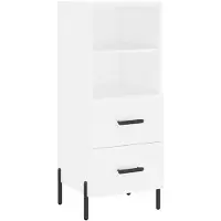 vidaXL Dressoir 34,5x34x90 cm bewerkt hout wit
