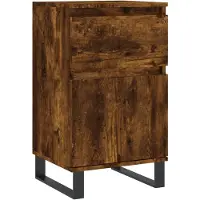 vidaXL Dressoir 40x35x70 cm bewerkt hout gerookt eikenkleurig