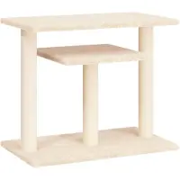 vidaXL Krabpaal met platforms 62,5 cm crèmekleurig