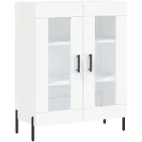 vidaXL Dressoir 69,5x34x90 cm bewerkt hout wit