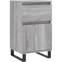 vidaXL Dressoir 40x35x70 cm bewerkt hout grijs sonoma