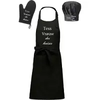 Kariban mijncadeautje - Cadeauset - Schort / koksmuts / ovenwant - Vrouw des Huizes - met voornaam