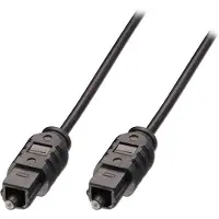 Lindy 35212 Toslink Audio Aansluitkabel [1x Toslink-stekker (ODT) - 1x Toslink-stekker (ODT)] 2.00 m Zwart