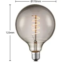 LUCANDE - Lichtbron LED 4W Smoke G125 Dimbaar E27