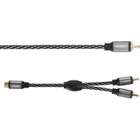 Avinity Subwooferkabel + Ad. Cinch-Aansl. - 2 Cinch-St Stof Verg. 3,0 M