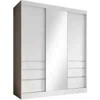Meubella Kledingkast wit 180x65x216 Garderobekast