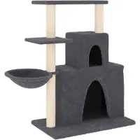 vidaXL Kattenmeubel met sisal krabpalen 83 cm donkergrijs