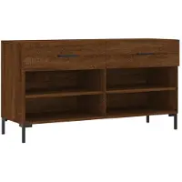 vidaXL Schoenenbank 102x35x55 cm bewerkt hout sonoma eikenkleurig
