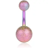 LGT JWLS Navelpiercing Matte afwerking - Holografisch