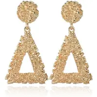 Cilla Jewels Cilla Chunky Geometrische Oorbellen Driehoek - Goudkleurig