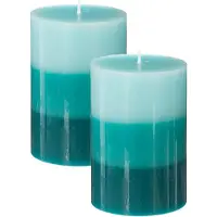 Atmosphera Geurkaarsen Nina - 2x stuks - Kokos - 45 branduren - 7 x 10 cm - geurkaarsen