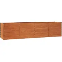 vidaXL Plantenbak verhoogd 320x80x77 cm cortenstaal roestig