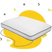 Sleep Comfy - Hoofdkussen - Traagschuim Hoofdkussen - Geschikt voor rug-, zij-en buikslapers - Mollig Kussen 60x40x13 cm