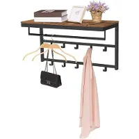 Ylumen Kapstok Wesly B 80 cm H 42 cm bruin zwart