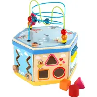 Small Foot Speelset Kubus Junior 29 X 29 X 31 Cm Hout Blauw
