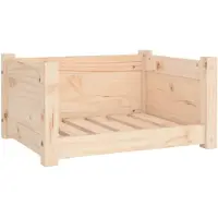 vidaXL Hondenbed 55,5x45,5x28 cm massief grenenhout