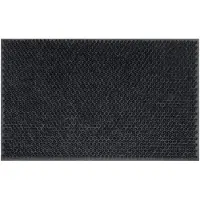 Tragar deurmat van volledig rubber met antislip 40 x 60 cm zwart