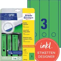 Avery Ordnerrugetiketten Zweckform 29,7 X 61 Mm Groen 60 Stuks