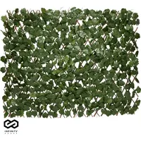 Brixy Kunsthaag – Uitschuifbaar – 180 x 90 cm – Kunstklimop – Kunstplanten Voor Buiten En Binnen – Namaak Plant – Kunst Klimop – Uittrekbaar – Tuinscherm – Balkonscherm