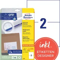 Avery Zweckform AVERY Universele etiketten 6176, 50 + 10 stuks