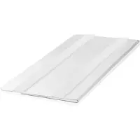 Durable Duurzame Hard Cover labelhoes, 1/2 A5 liggend, zelfklevend, met permanente kleefstrip, verwijderbaar zonder lijmresten, PET harde film, transparant