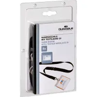 Durable naambadge met textielkoord 90 x 60 mm (5 stuks)