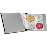 Durable CD/DVD-ordner 96 CDs/DVDs/Blu-rays Polypropyleen Zwart, Grijs 12 stuk(s) 527701