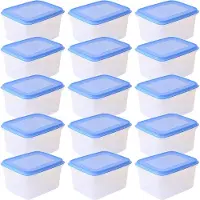 Sunware Club Cuisine diepvriesbakjes 1.5L - Set van 15 - 17.5x14x9.5 cm