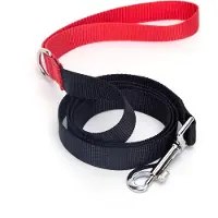 Nobleza Hondenriem Nylon - Lengte 120 cm - Puppy riem - Uitlaatriem - Hondenlijn - Polyester - Zwart rood
