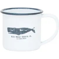 Batela Emaille beker walvis wit 5x5 - BATELA