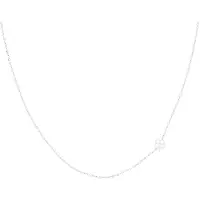 Oozoo Jewellery - Zilverkleurige ketting met een klaver - SN-2036