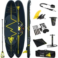 Yellowv Stand Up Paddle board - SUP BOARD opblaasbaar (11 voet / 335 cm) Heartbeat "ANGEL" touring