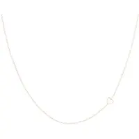 Oozoo Jewellery - Rosé goudkleurige ketting met een hart - SN-2041