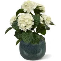 Maxifleur Kunstplanten Hortensia kunstplant 40cm - creme