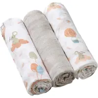 Babyono 3 Mouse Bamboo Muslin Pack 70x70 Cm Beige