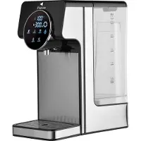 Perow Heetwaterdispenser - Waterkoker - Heetwatertap - Instant waterkoker - RVS - Zwart - 2.7 Liter