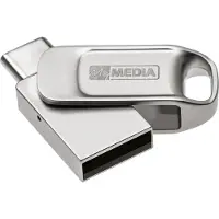 MyMedia USB 2.0 OTG-stick 16GB, type AC, My Dual, zilveren blisterverpakking