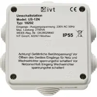 IVT US-12N Omschakelstation 2760 VA 18202 130 mm x 130 mm x 60 mm Geschikt voor model (ondulator): Universeel