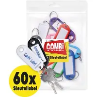 Combi-Label Sleutellabel – Sleutellabels - Sleutelhanger - Sleutelhangers - Naamlabel - 60x