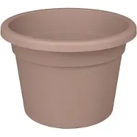 Nicoli Bloempot Rond Premium 22cm + Bodemgaten POEDERBRUIN / 5 STUKS ! /