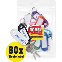 Combi-Label Sleutellabel – Sleutellabels - Sleutelhanger - Sleutelhangers - Naamlabel - 80x