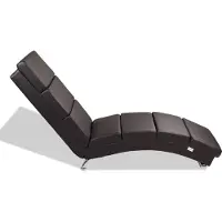 Casaria Relax Lounger Londen Donkerbruin Kunstleer