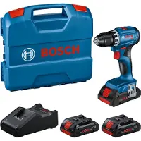 Bosch GSR18V-45 18V Li-ion Accu Schroefboormachine Set (3x 4Ah Accu) In L-Case - 45Nm