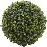 Everlands Buxus bol kunstplant - klein - D22 cm - groen - kunststof - Kunstplanten