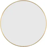 vidaXL Wandspiegel rond Ø50 cm goudkleurig