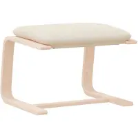 vidaXL Voetenbank 51x41x40 cm stof crèmekleurig