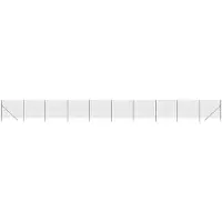 vidaXL Gaashek antraciet, 1,6 x 25 meter, verzinkt staal