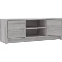 vidaXL Tv-meubel 102x30x37,5 cm bewerkt hout grijs sonoma eikenkleurig