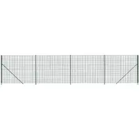 vidaXL Draadgaashek met flens 1,8x10 m groen
